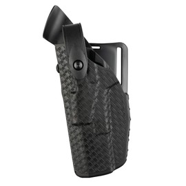 Safariland 7360 ALS/SLS, Level 3 Retention Duty Holster, Mid Ride, Fits: Glock 19, 23, 32 w/TLR-7 - Black - STX Basket Weave, Left Hand