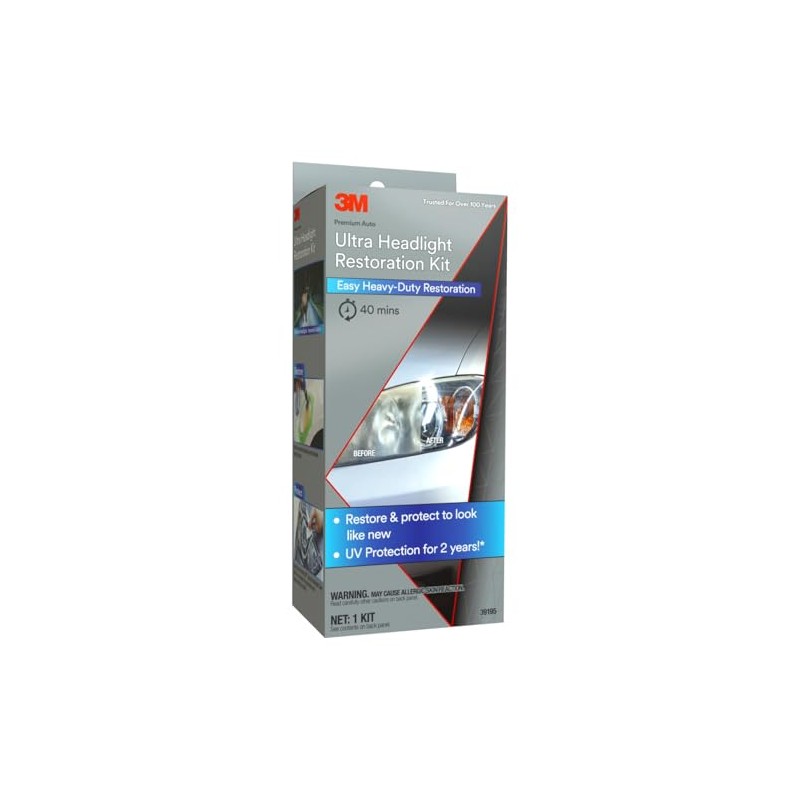 3M Ultra Headlight Restoration Kit for Lenses & Lights