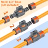flintronic Double Male Hose Connectors, 1/2" double male Hose-End Connector