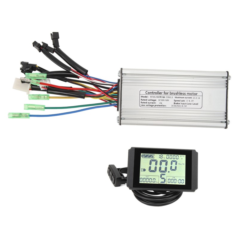 25A Square Wave Motor Controller LCD10H Display V12L Power Assisted