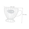 Mikinona Luxury Metal Holder Organizer Fruit Basket Snack Candy Bowl