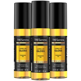 TRESemmé Finishing Hair Oil, Lamellar Gloss 3-Pack – Hair Smoothing Products for Glossy Hair, Sleek Looks & Frizz Control, 3.3 Oz Ea