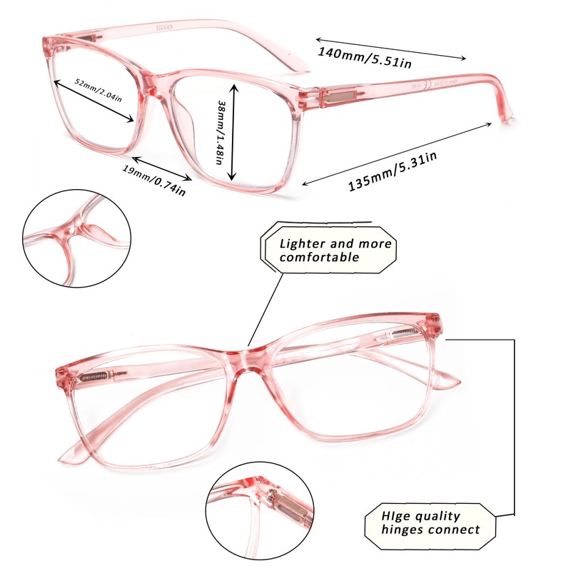 SIGVAN SIGVAN Ladies Reading Glasses Blue Light Blocking Spring Hinge
