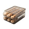 NoSunset Egg Holder for Fridge, Automatic Rolling Egg Organizer for