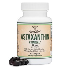 NA Astaxantina de 12 mg de fuerza mxima (AstaReal astaxantina patentada natural con ms de 70 ensayos clnicos humanos - la marca ms estudiada del...   