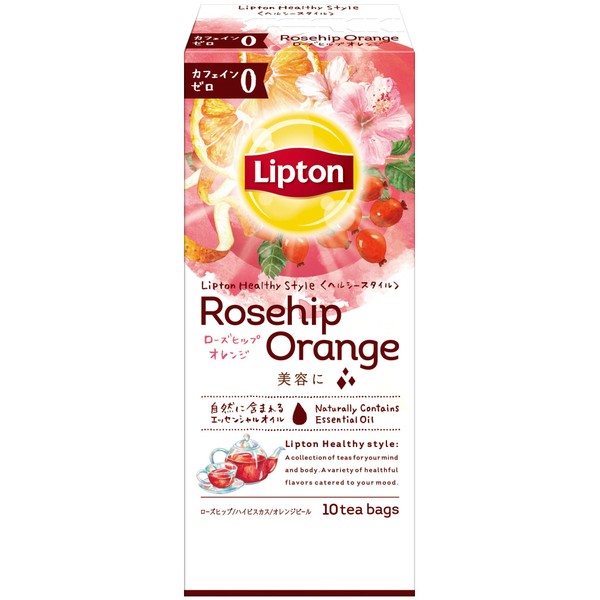Lipton Healthy Style Rose Hip Orange Tea Bags 10 Bags x 6