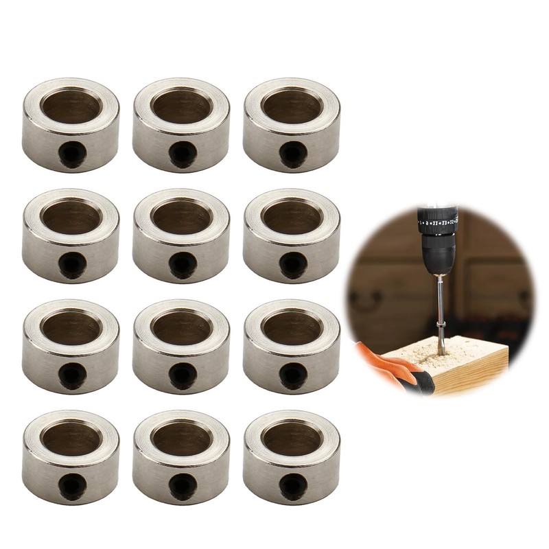 Pack of 12 Circlips 8 mm Steel Adjustment Rings with