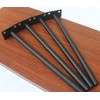 12 Pcs 10" Black Solid Steel Floating Shelf Bracket Blind