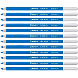 Chalk-Pastel Pencil - STABILO CarbOthello - Pack of 12 - Cobald Blue