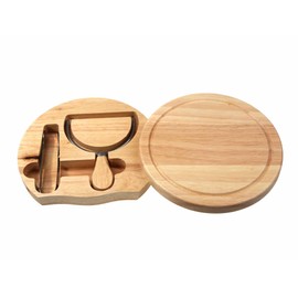 Cathcart Elliot Personalisable 19cm Round Cheese-Board Gift Set with Tools