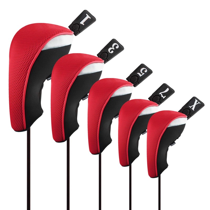 Andux Golf 460cc Driver Fairway Wood Club Head Covers 5pcs/Set