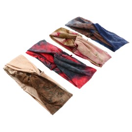 Baluue 4pcs Elastic Yoga Headband Set Adjustable Sports Headwraps for Women Non-Slip Fitness Hair Accessories for Running Yoga and Workouts