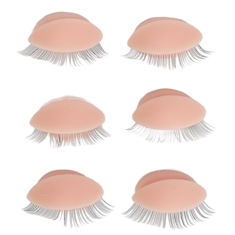 Eyelash Mannequin Head Practice Realistic Half Face Makeup Head Training