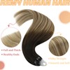 YoungSee Micro ring Real Hair Extensions Brown 60 cm #2/6/24