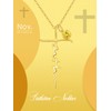 JIYVY32 Faith Necklace for Women 14k Gold Faith Cross Pendant