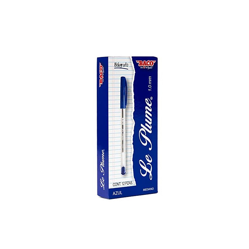 Baco | Bolígrafo Le Plume Punto 1.0 mm - Caja