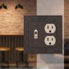 Amerelle 43TDVB English Garden Wallplate, 1 Toggle / 1 Duplex,