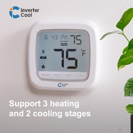 InverterCool Home CPT100 Smart Thermostat 3H2C Wi-Fi Programmable (Wi-Fi Thermostat)