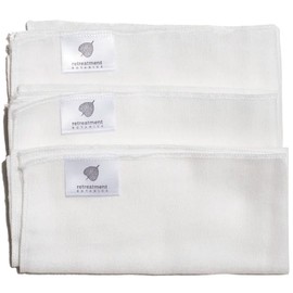 Retreatment Botanics 100% Organic Cotton Muslin Cloths (3 pack)