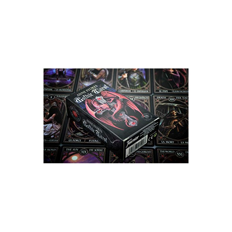 Heraclio Fournier Anne Stokes Gothic Tarot, Black