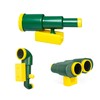 Barcaloo Playhouse Accessories for Kids for Outdoors Playground Sets for Backyards with Telescope, Periscope & Pirate Playset Binoculars Attachments for Backyard Treehouse, Jungle Gym and Swing Set