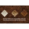 FPN Disposable Sugarcane Square Plates, Compostable Eco-Friendly Dinnerware, Biodegradable Party