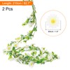 sourcing map 2pcs Artificial Daisies Flowers Garland Vine Silk Wildflower