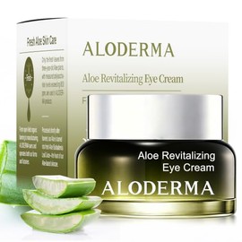 Aloderma- Crema reafirmante para ojos con aloe vera elaborada con un 70 de aloe vera orgánico crema hidratante natural diaria para ojos con jojoba    