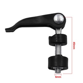 Black Nut with Screw Plastic Handle, Knob Nut Screw Bolt for Lawn Mower Machine Accessories Manual Screw Quick-pressing Adjustment Screw Tile Pusher Locking Screw, Mower Replacement Parts