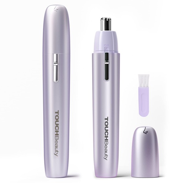 TOUCHBeauty Nose Hair Trimmer for Women: Facial Hair Remover Battery Powered - Hair Trimmer for Nose, Ear, Neckline, Eyebrow
