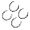 4pcs Horseshoes Aluminum Alloy Light Weight Reliable Practical Horse Riding