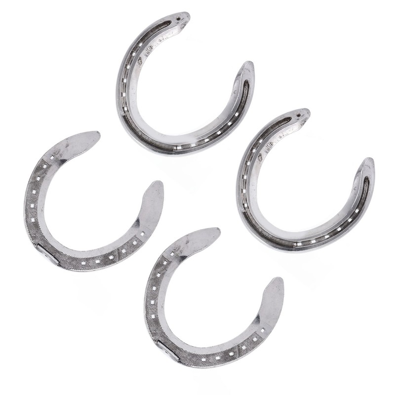 4pcs Horseshoes Aluminum Alloy Light Weight Reliable Practical Horse Riding