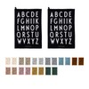Design Letters Classic Tea Towel (Black) - 100% Cotton, Oeko-Tex