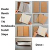Pack of 13 Elastic Bands for Personal Size Travelers Notebook