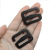 LUORNG 4PCS G Shaped Wave Buckles Backpack Strap Belt Hook