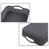 Morcte 6-Pack Plastic Organization Trays Basket, Large Storage Basket, Gray