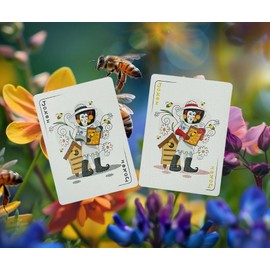 Beekeeper Playing Cards – Custom Poker Deck with Honeybee-Themed Art | Part of The Critter Series | Unique Gift for Nature Lovers, Cardists, and Collectors