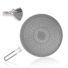 13” Silicone Splatter Screen Pan Cover with Folding Handle, Heat