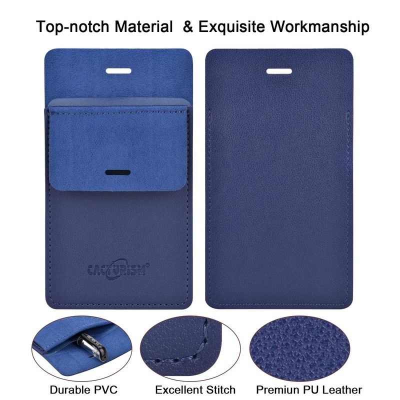 CACTURISM Pocket Protector, 4 Pack Premium PU Leather Men Women