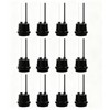 ThunderWay 12 Pack Water-Resistant Lamp Socket, Black Pigtail Lamp Holder