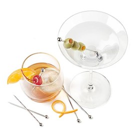 Final Touch Stainless Steel Cocktail Picks (FTA7307-15)