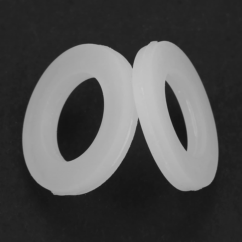 Silicone Flat Gasket White Sealing Washers for Bellows Hoses 12pcs