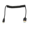 HD Multimedia Interface Cable Spring Retractable A Male to D