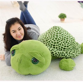 Long Giant Turtle Cute Toy, Large Stuffed Toy, Beautiful Turtle Stuffed Toy, Green Large Turtle Plush Toy, Birthday Gift (40 cm, Green)