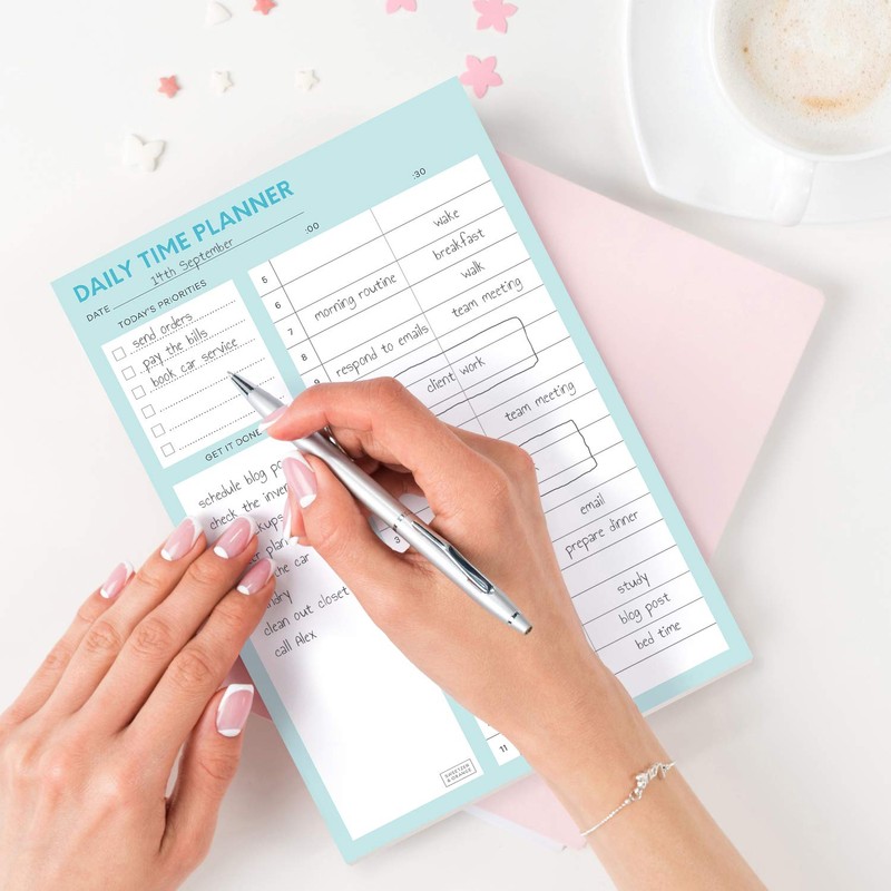 Sweetzer & Orange Time Block Planner. Undated Organizer To Do