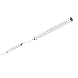 2 Pack LSL8481W White LED 48" 48Watt Linkable Single Strip Grow Lights w 2" Wide Mirror Reflector and FullSun 5500K Spectrum and 7500 Lumens, Great for Seeding and VegGrow!