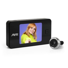 AYR 752-Zebra 752 Digital Door Viewer Black/Chrome