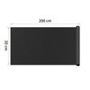 30x200cm Black Frosted Window Film Privacy Window Film Opaque Static