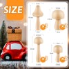 Yocdunm 10 Pieces Big Sizes Unfinished Wooden Mushroom Unpainted Wooden
