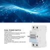Dual Power Manual Transfer Switch DIN Rail Mounting Single Side